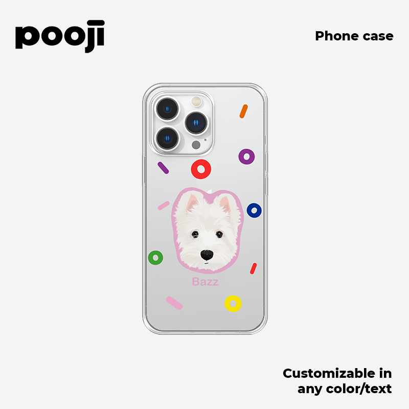 POOJI's Original Design Dopamine Phone Case with a textured feel