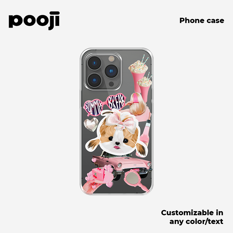 POOJI's Original Design Dopamine Phone Case with a textured feel