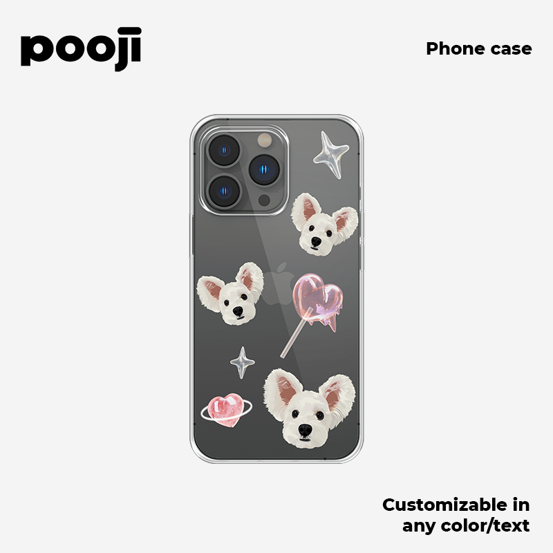 POOJI's Original Design Dopamine Phone Case with a textured feel