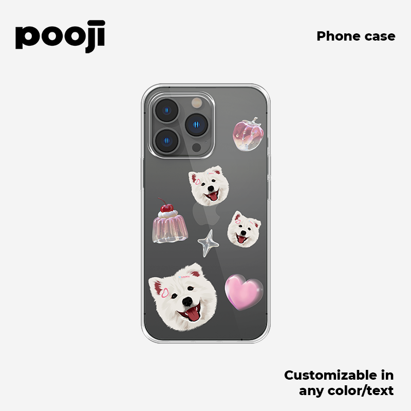 POOJI's Original Design Dopamine Phone Case with a textured feel