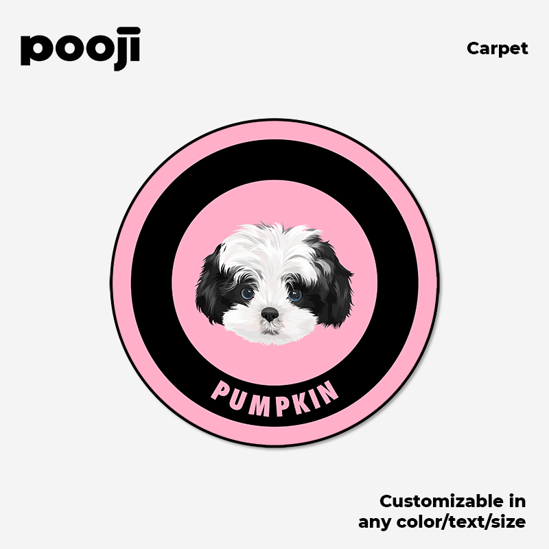 POOJI Original Design Dopamine Light Luxury Velvet Custom Carpet