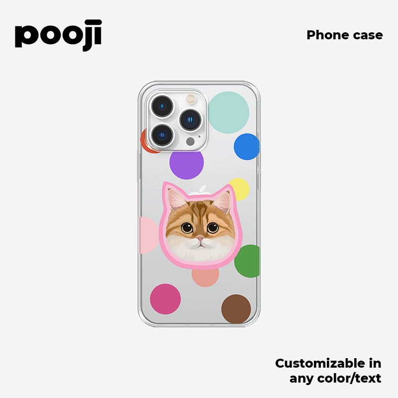 POOJI's Original Design Dopamine Phone Case with a textured feel