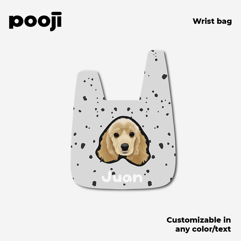 POOJI Original Design Dopamine Canvas Wrist Bag