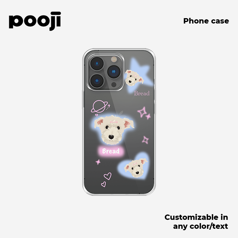 POOJI's Original Design Dopamine Phone Case with a textured feel