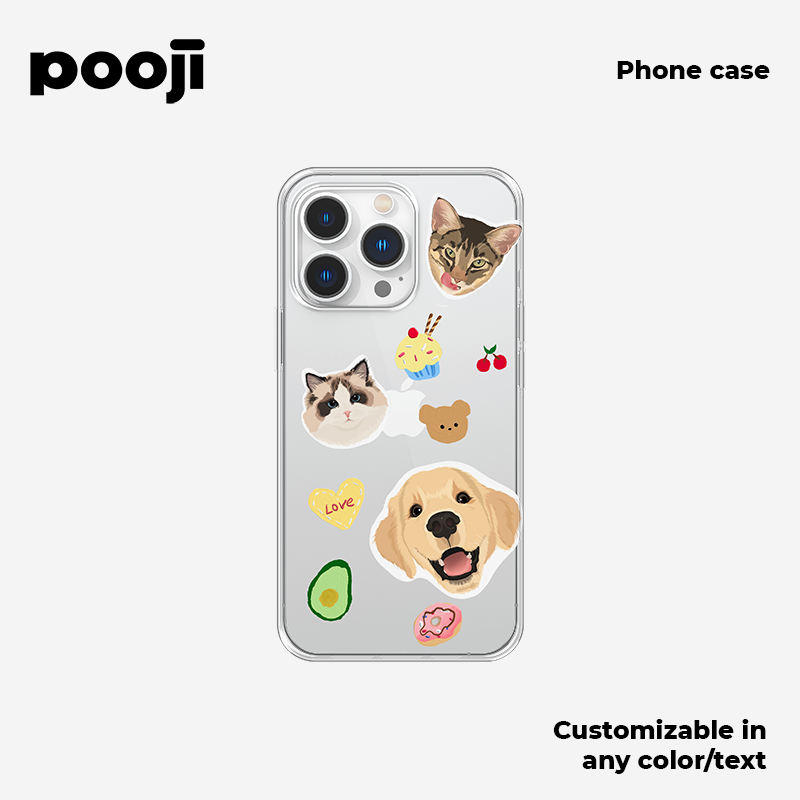 POOJI's Original Design Dopamine Phone Case with a textured feel