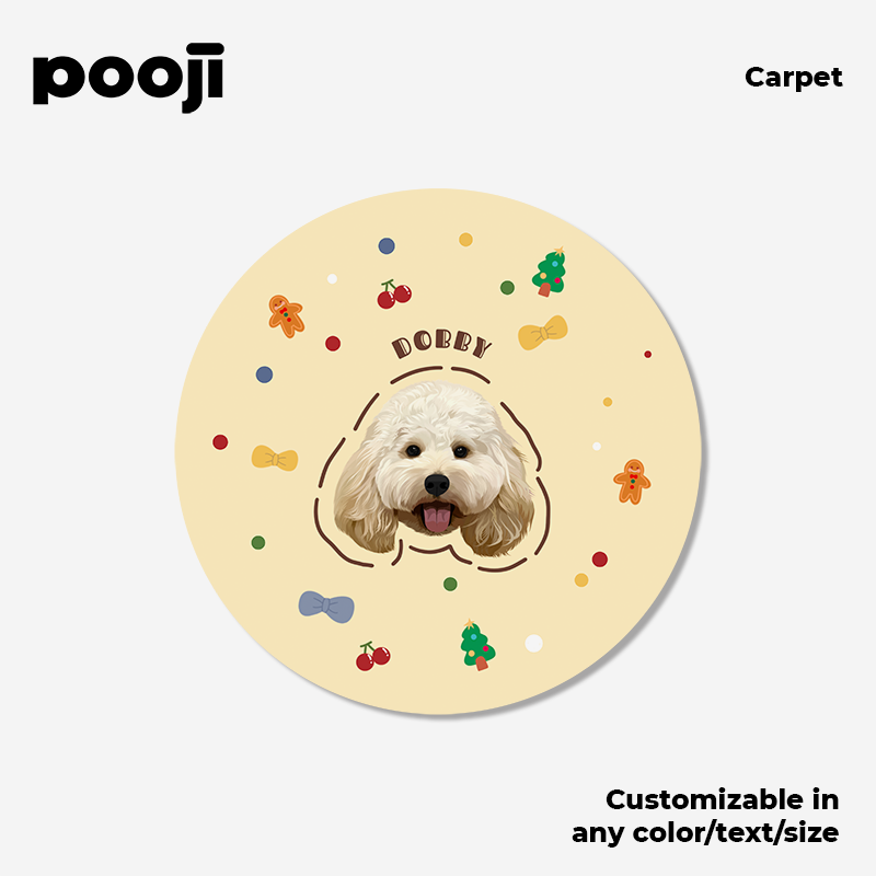 POOJI Original Design Dopamine Light Luxury Velvet Custom Carpet